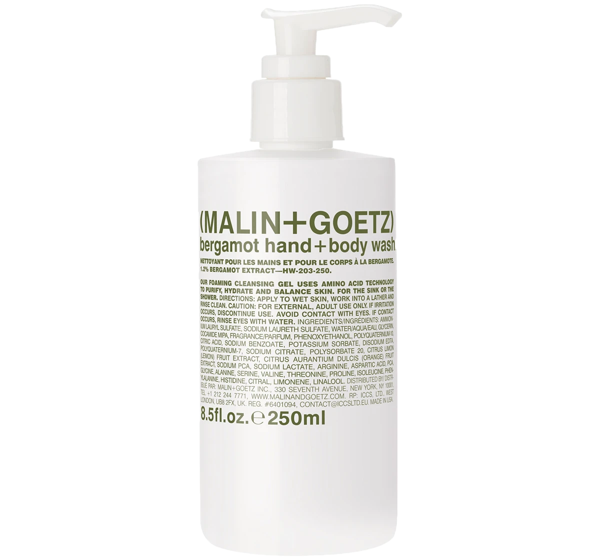 Malin + Goetz Bergamot Hand + Bodywash 2 Malin + Goetz Bergamot Hand + Bodywash – Image 2
