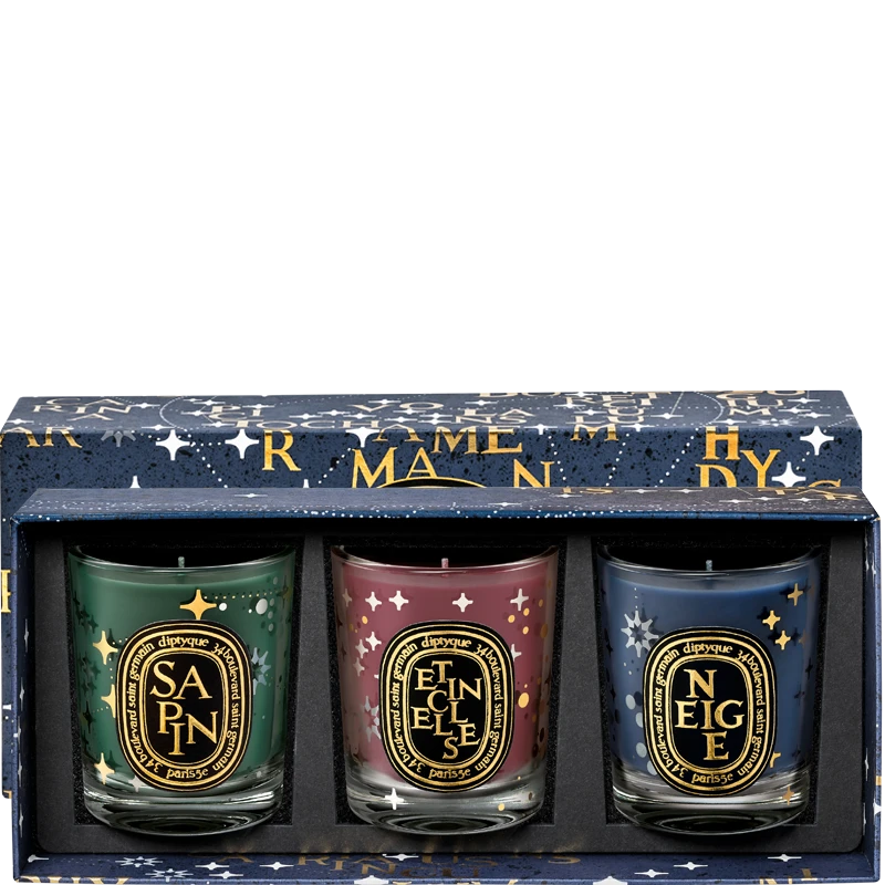 Diptyque Coffret 3 Mini Bougies édition Limitée Noël 1 Diptyque Coffret 3 Mini Bougies édition Limitée Noël