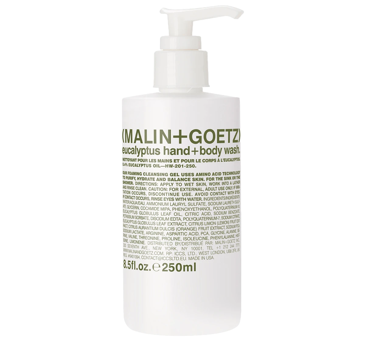 Malin + Goetz Eucalyptus Hand + Body Wash 1 Malin + Goetz Eucalyptus Hand + Body Wash