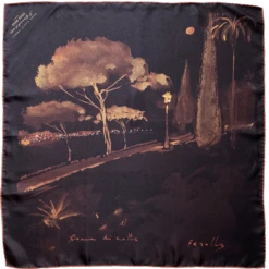 Chez Dédé Grand Carré De Soie Il Gianicolo Di Notte