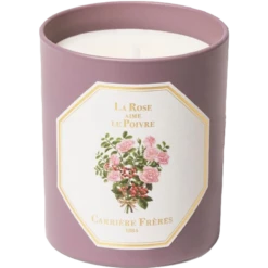 Carrière Frères Bougie Parfumée La Rose Aime Le Poivre